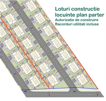 Terenuri Valea Adanca pentru construire locuinte plan parter