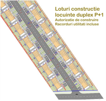 Terenuri Valea Adanca pentru construire locuinte Duplex P+1E